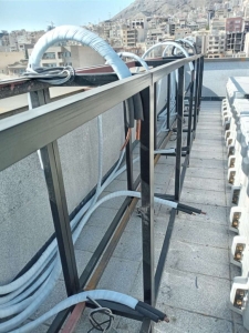 اجرای لوله درین داکت اسپلیت در شهرک جهادکرج