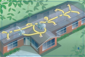 خدمات فنی زیرساخت داکت اسپلیت در زیبادشت